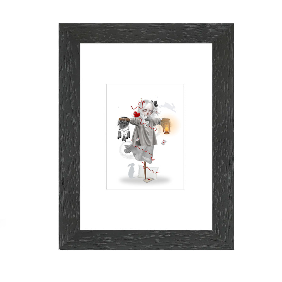 Framed dream scarecrow ACEO Print – Dreamy Artwork for Home Decor