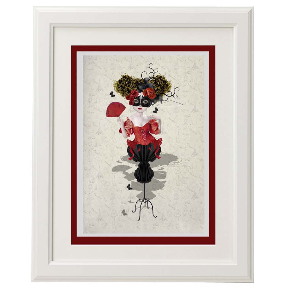 Framed Fashion Mannequin Greeting Card for Home Décor