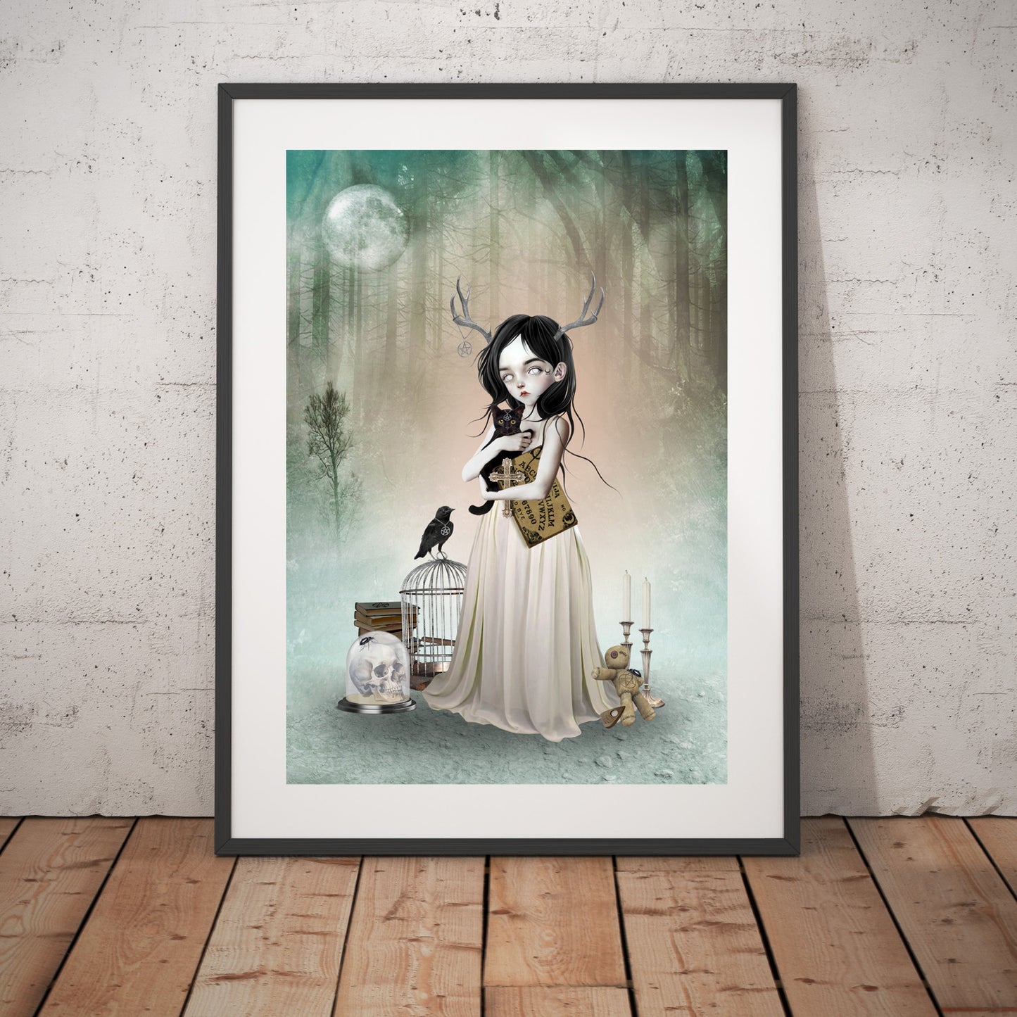 Mystical Girl adorned with antlers, She is known as the Woodland Oracle.