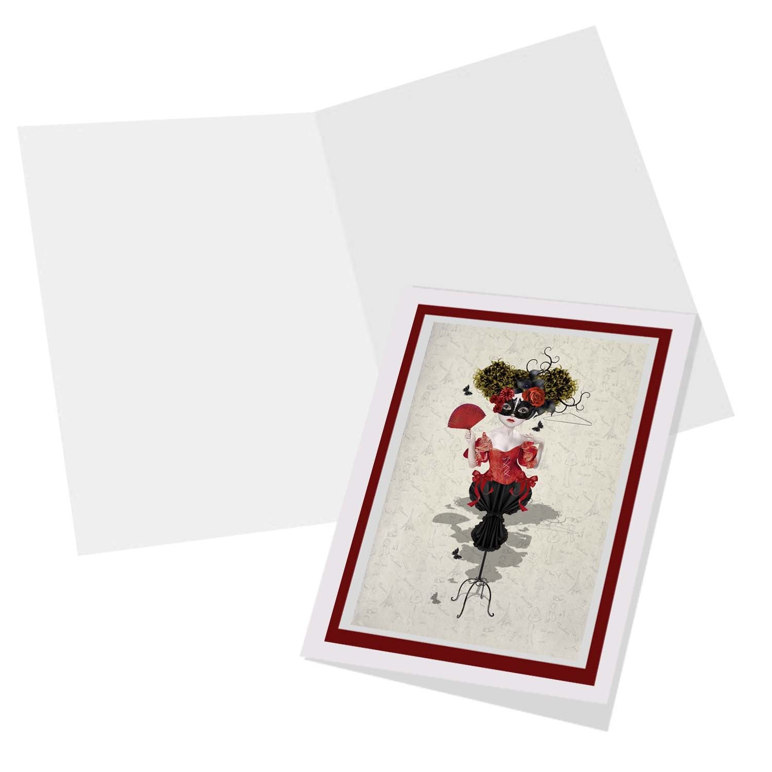 Inside View of fashion mannequin Greeting Card – Blank for Your Own Personal Message