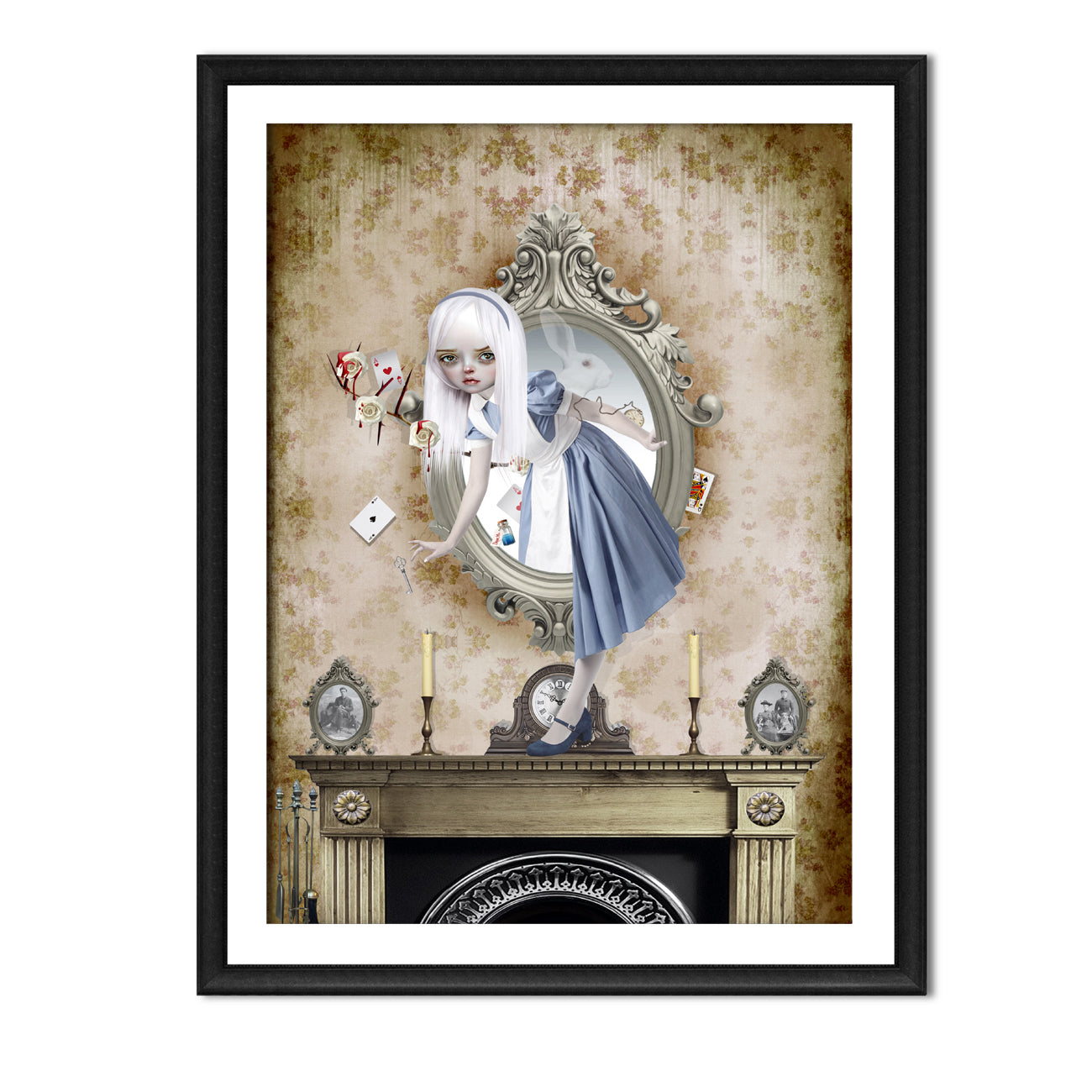 Alice in Wonderland Art Print - Through The Looking Glass - Fantasy Wall Decor - HarrietsImagination