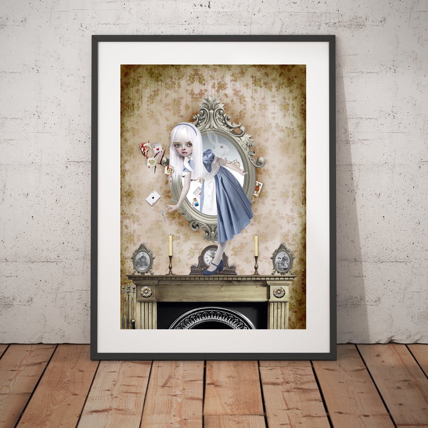 Alice in Wonderland Art Print - Through The Looking Glass - Fantasy Wall Decor - HarrietsImagination