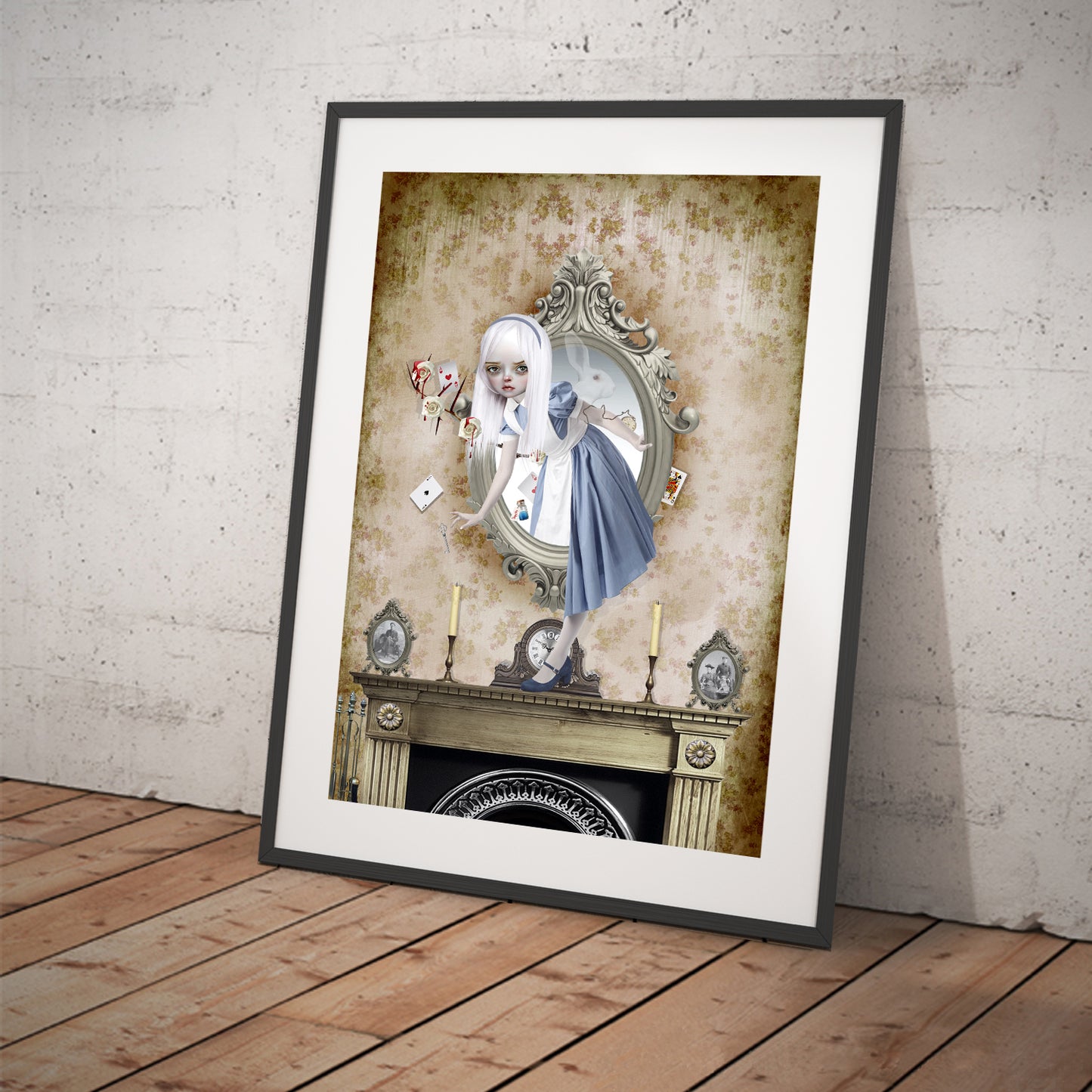 Alice in Wonderland Art Print - Through The Looking Glass - Fantasy Wall Decor - HarrietsImagination
