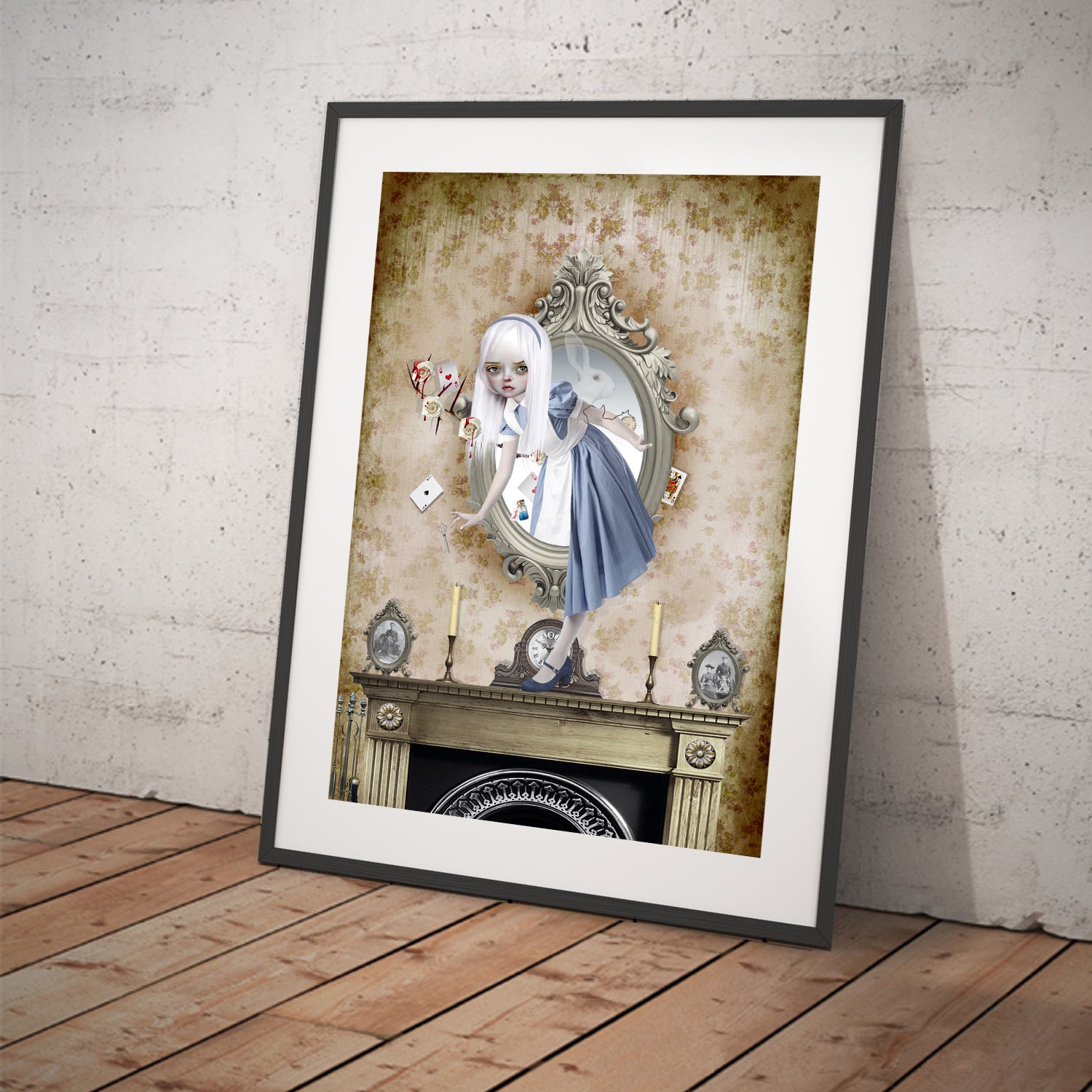 Alice in Wonderland Art Print - Through The Looking Glass - Fantasy Wall Decor - HarrietsImagination