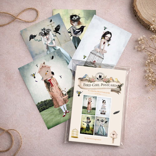Bird Girl postcard set 